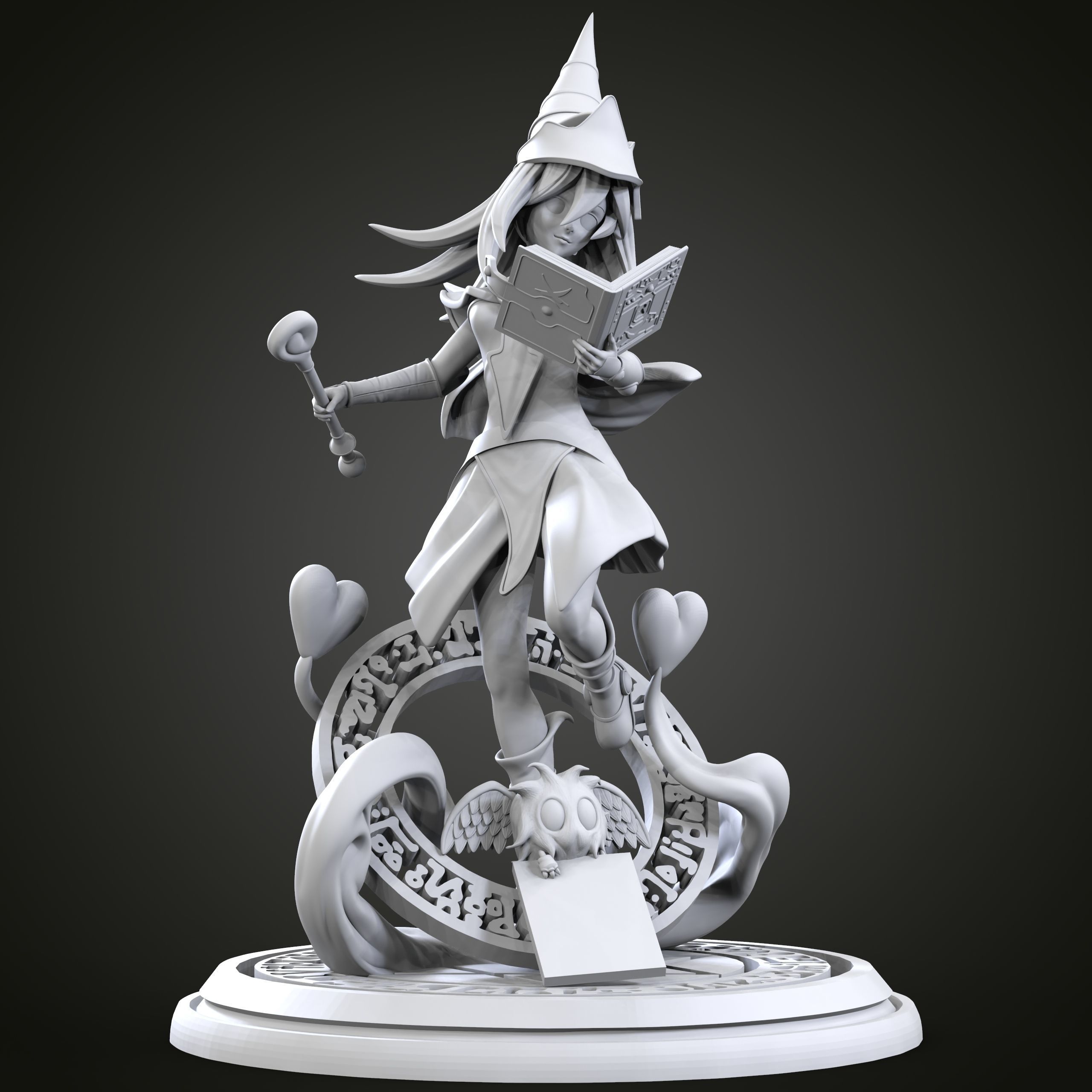 Dark Magician Girl - stl Yu-Gi-Oh 3D model_1