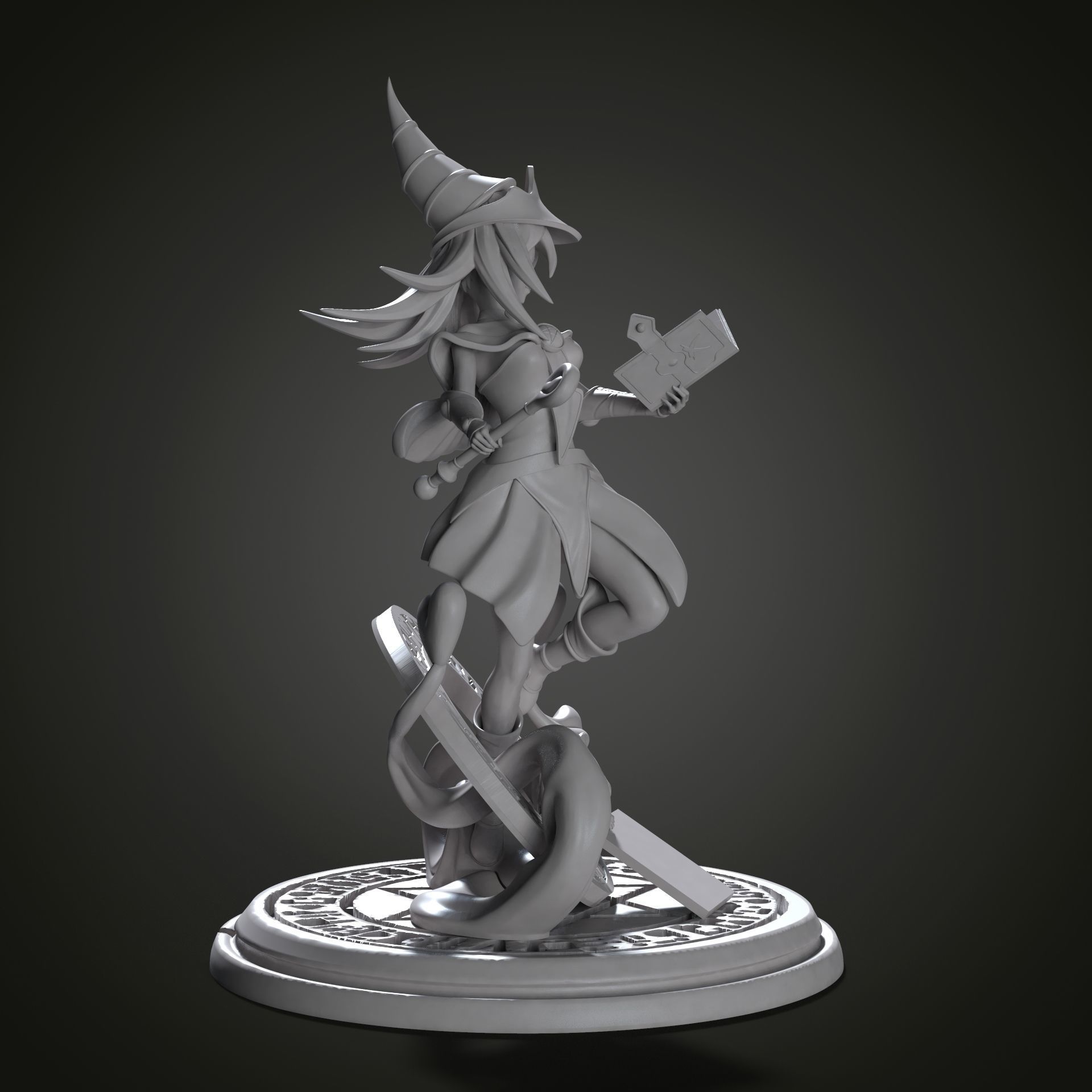 Dark Magician Girl - stl Yu-Gi-Oh 3D model_2