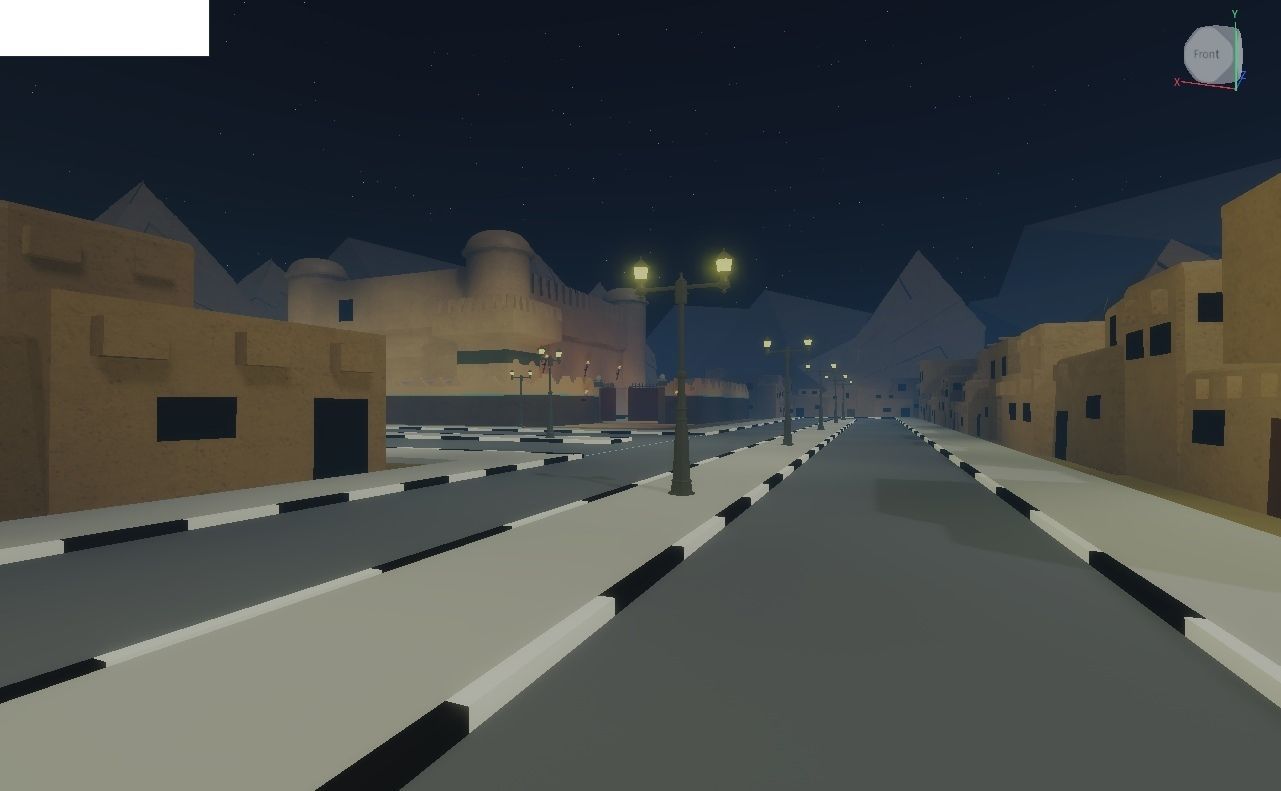 Roblox map for jojo game Low-poly 3D model_8
