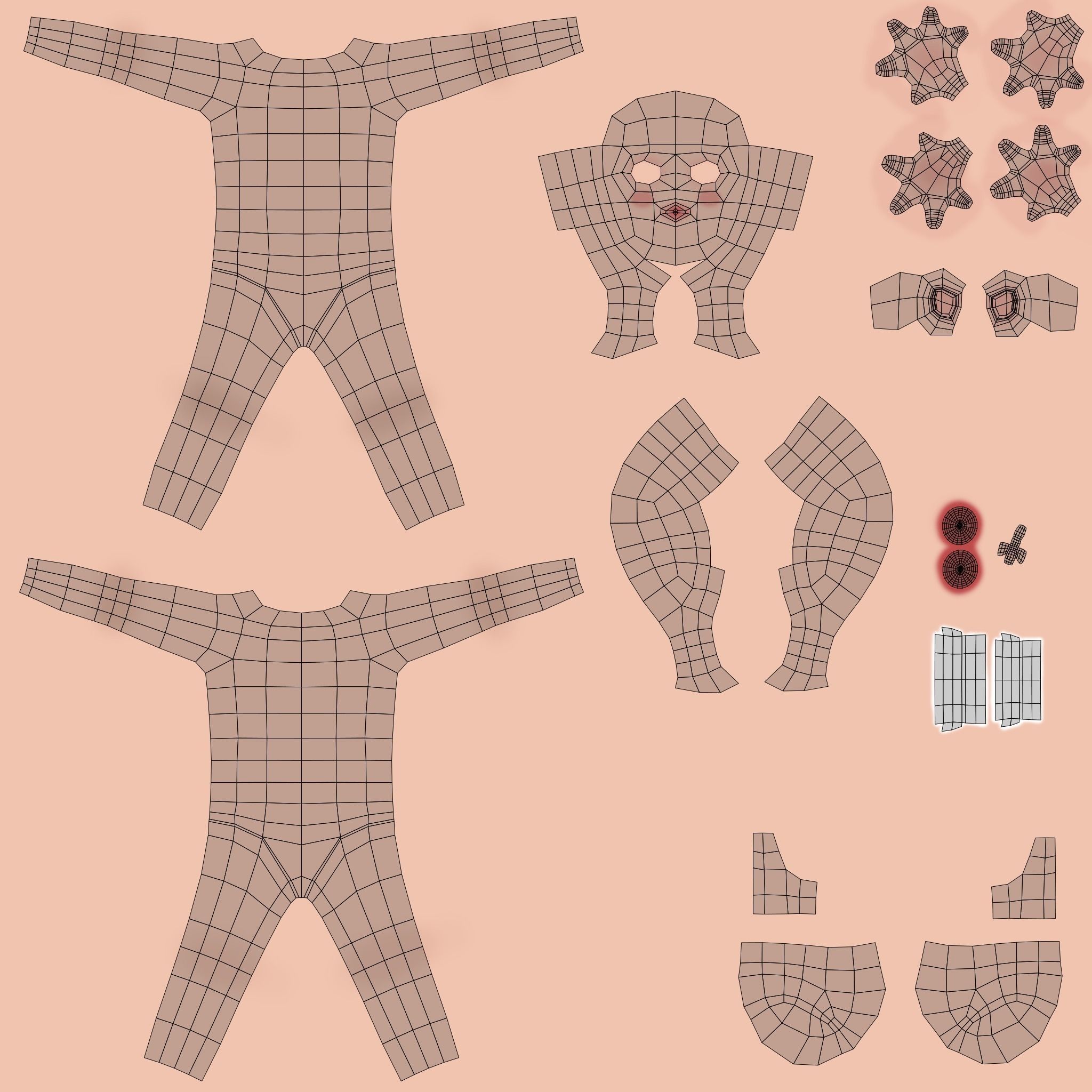 Cartoon character casual man 3D model 3D model_30