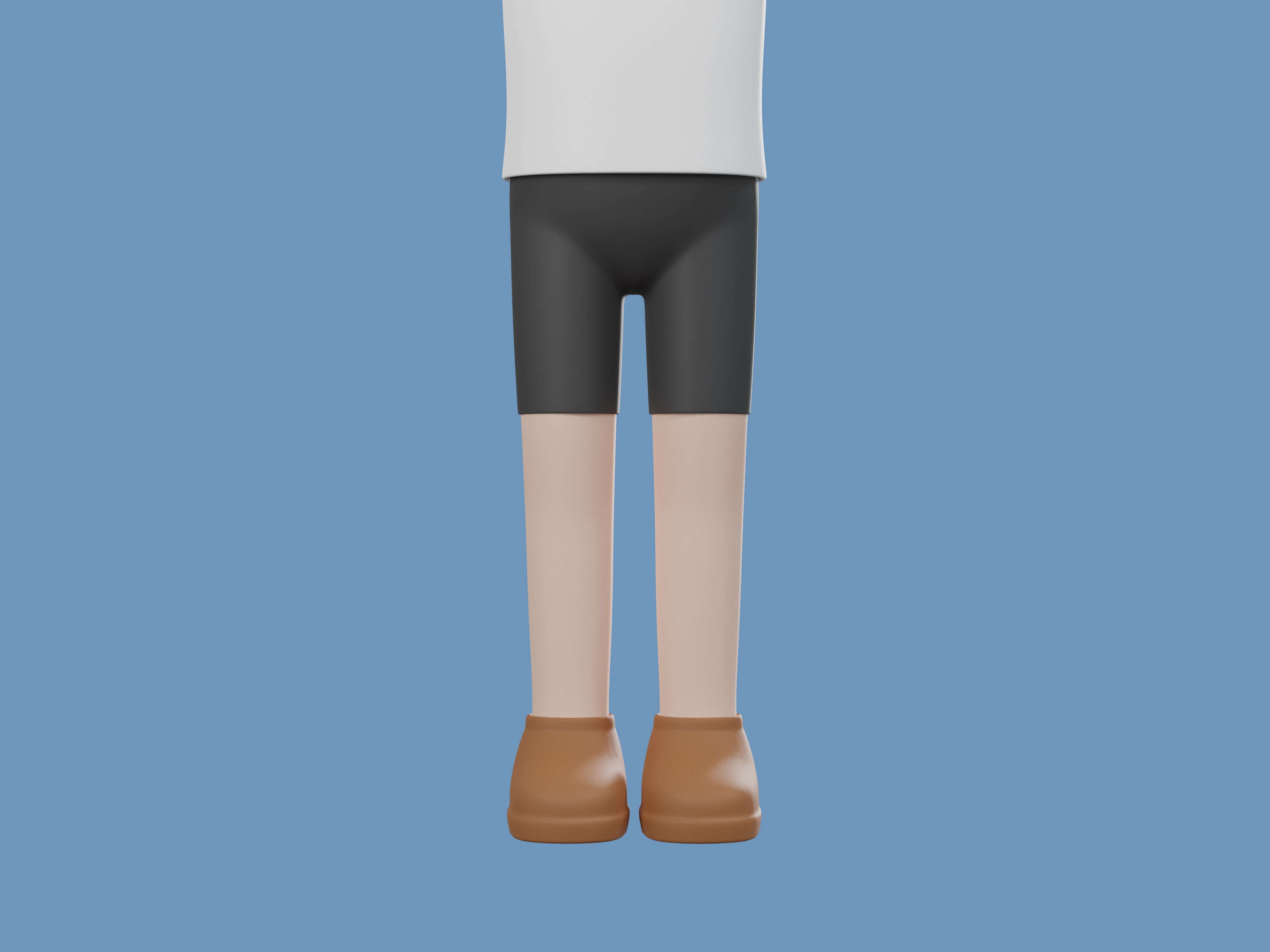 Cartoon character casual man 3D model 3D model_11