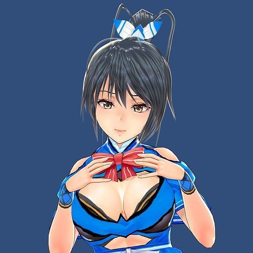 Sexy Anime Girl 3D model