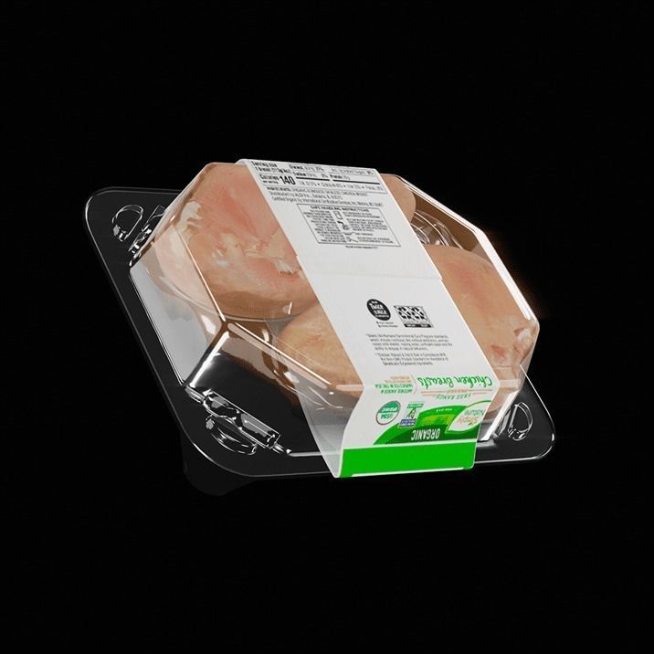 Chicken in tray skin 3D model_5
