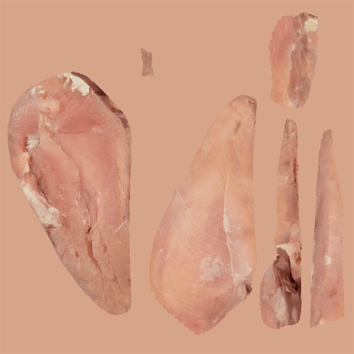 Chicken in tray skin 3D model_12