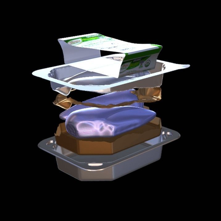 Chicken in tray skin 3D model_10