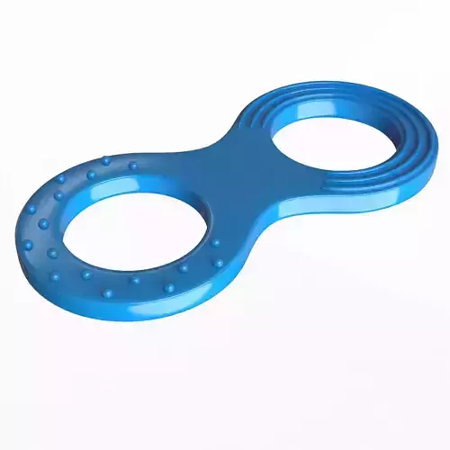 Baby Teething Toy Low-poly 3D model