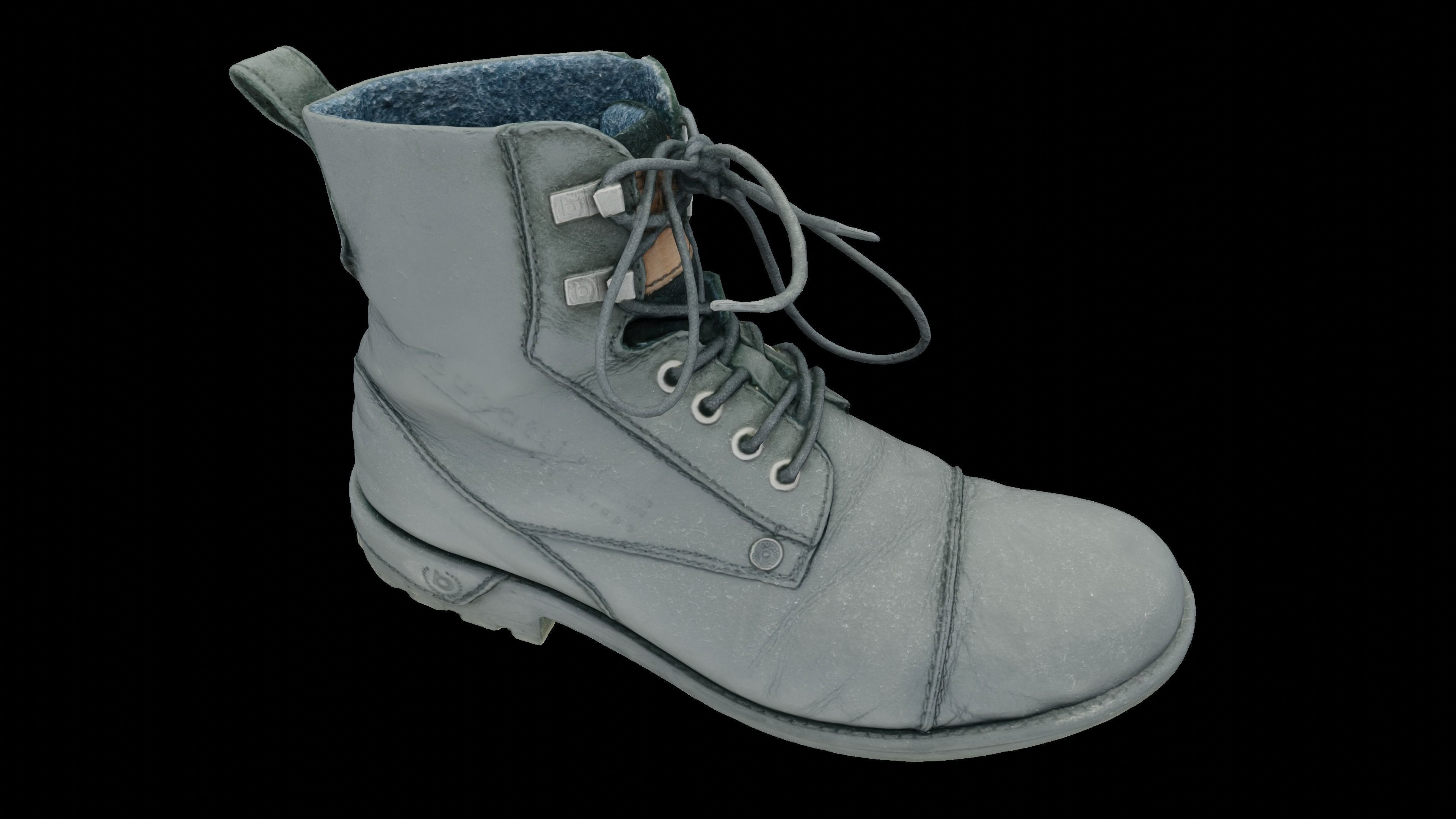Worn shoe 3D scan Low-poly 3D model_12