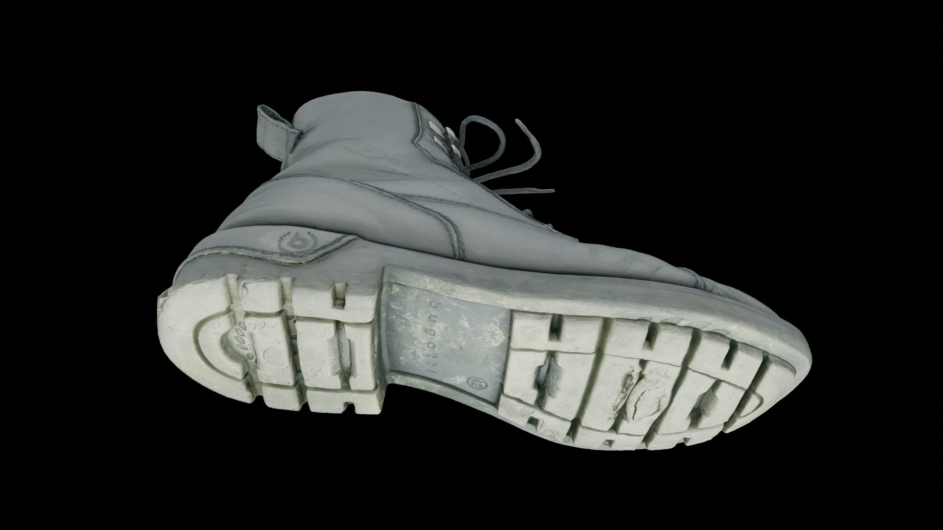 Worn shoe 3D scan Low-poly 3D model_5