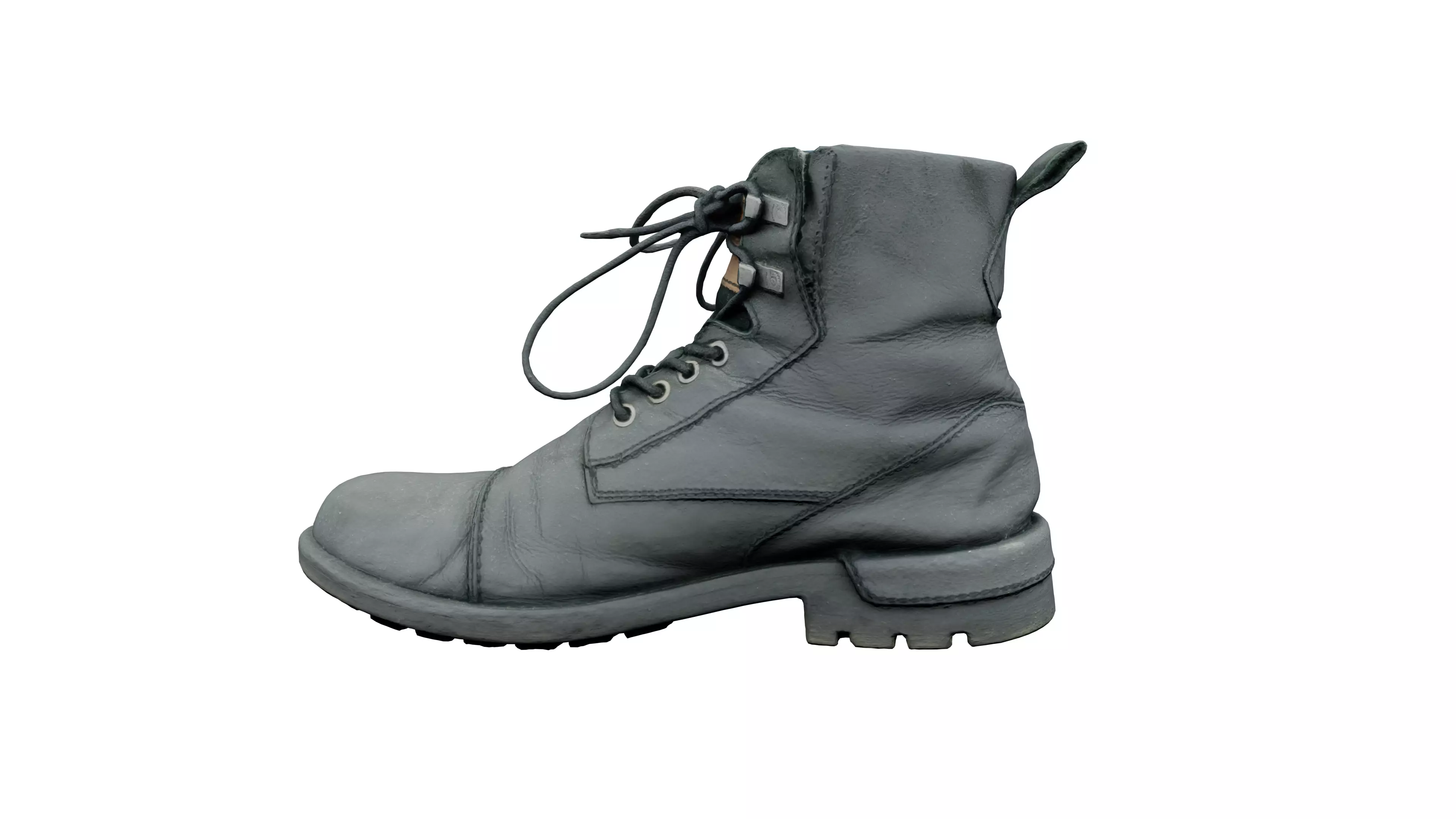 Worn shoe 3D scan Low-poly 3D model_0