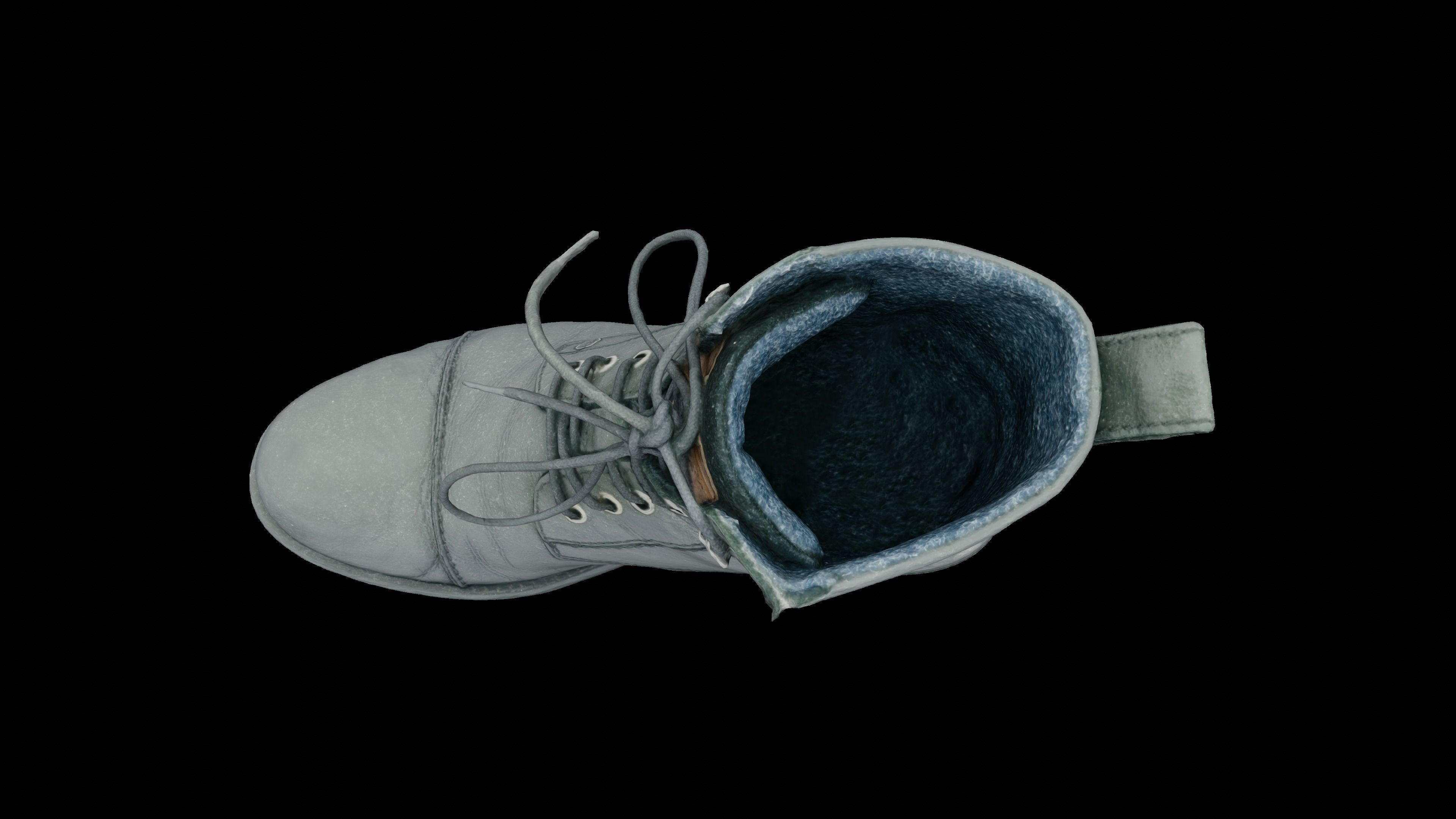 Worn shoe 3D scan Low-poly 3D model_8