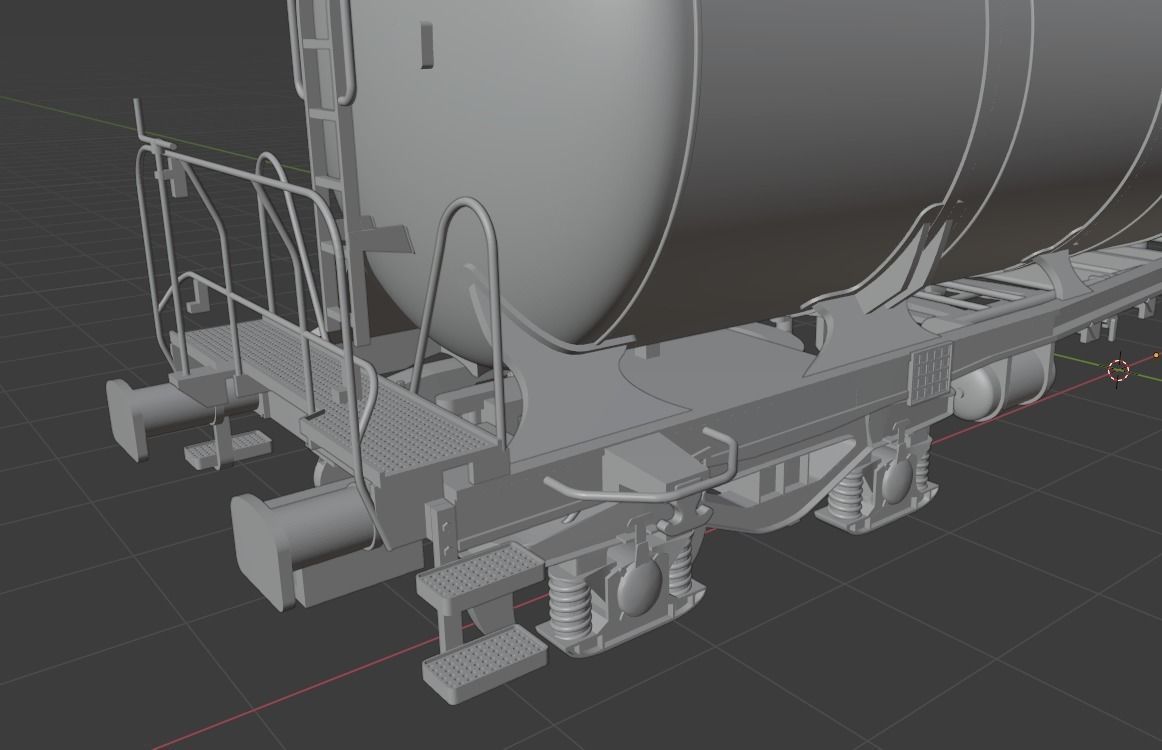 H0 1-87 scale Zacns 98 tank car 3D print model_8