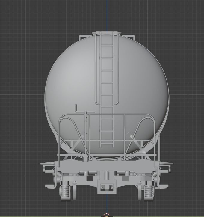 H0 1-87 scale Zacns 98 tank car 3D print model_6