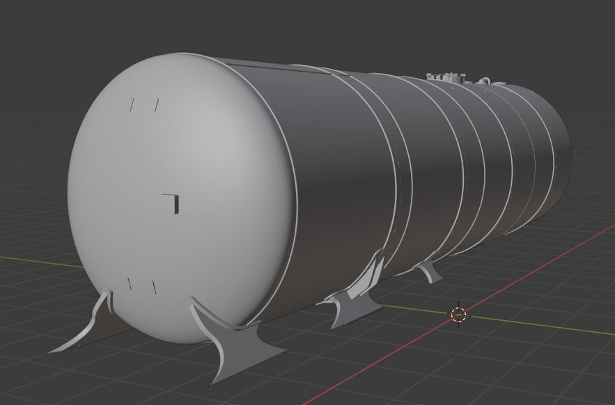 H0 1-87 scale Zacns 98 tank car 3D print model_15