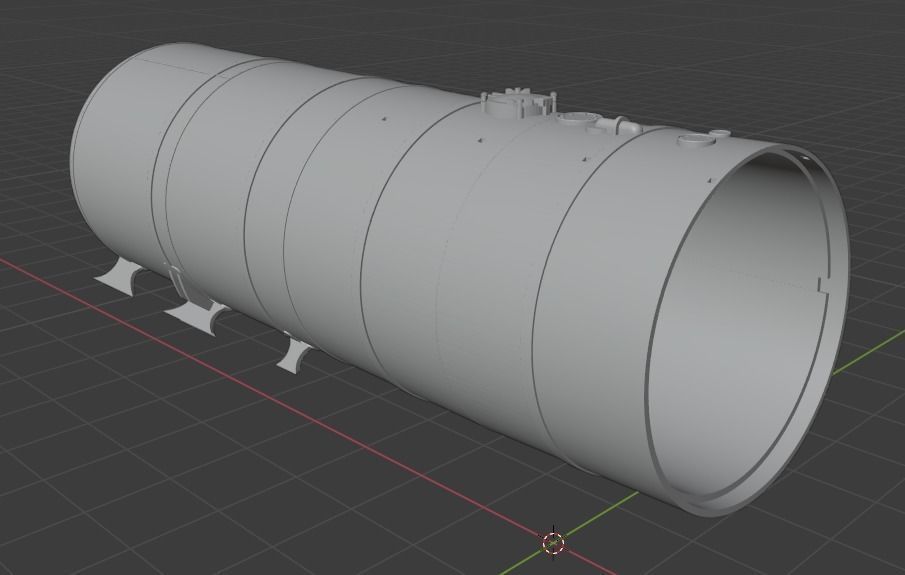 H0 1-87 scale Zacns 98 tank car 3D print model_14