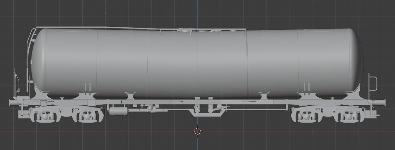 H0 1-87 scale Zacns 98 tank car 3D print model_1