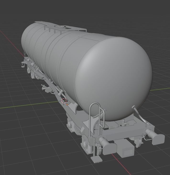 H0 1-87 scale Zacns 98 tank car 3D print model_7