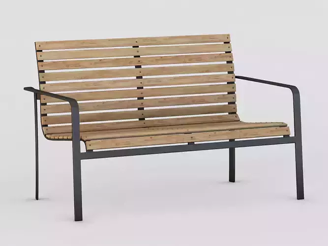 Cane Line Park Bench 3D model