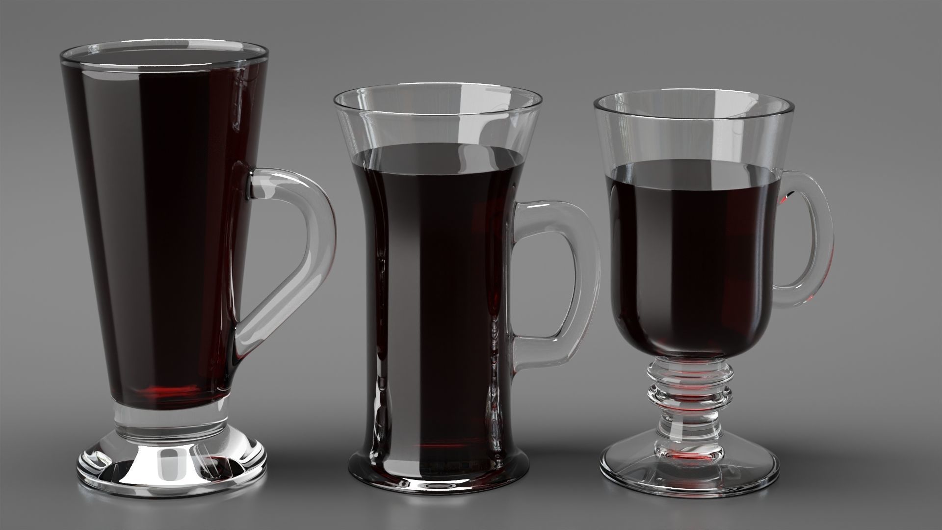 Irish Coffee Mugs set 3D Model Collection_6
