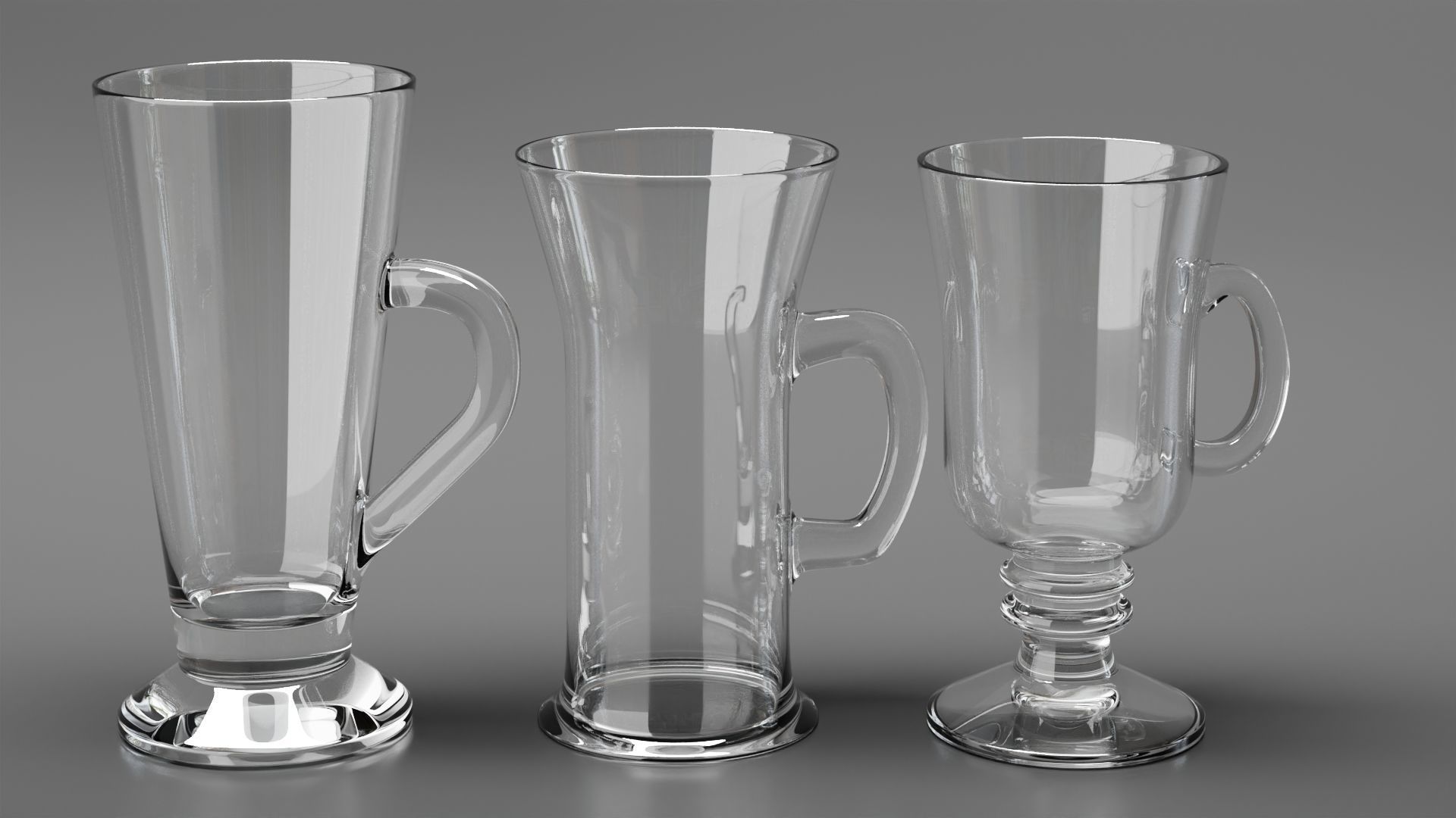 Irish Coffee Mugs set 3D Model Collection_5