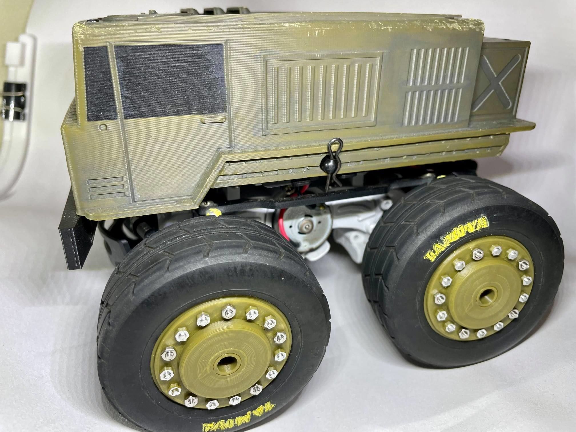 Mini MAZ body for Tamiya RC car SW-01 chassis 3D print model_5