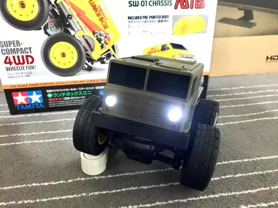 Mini MAZ body for Tamiya RC car SW-01 chassis 3D print model_0