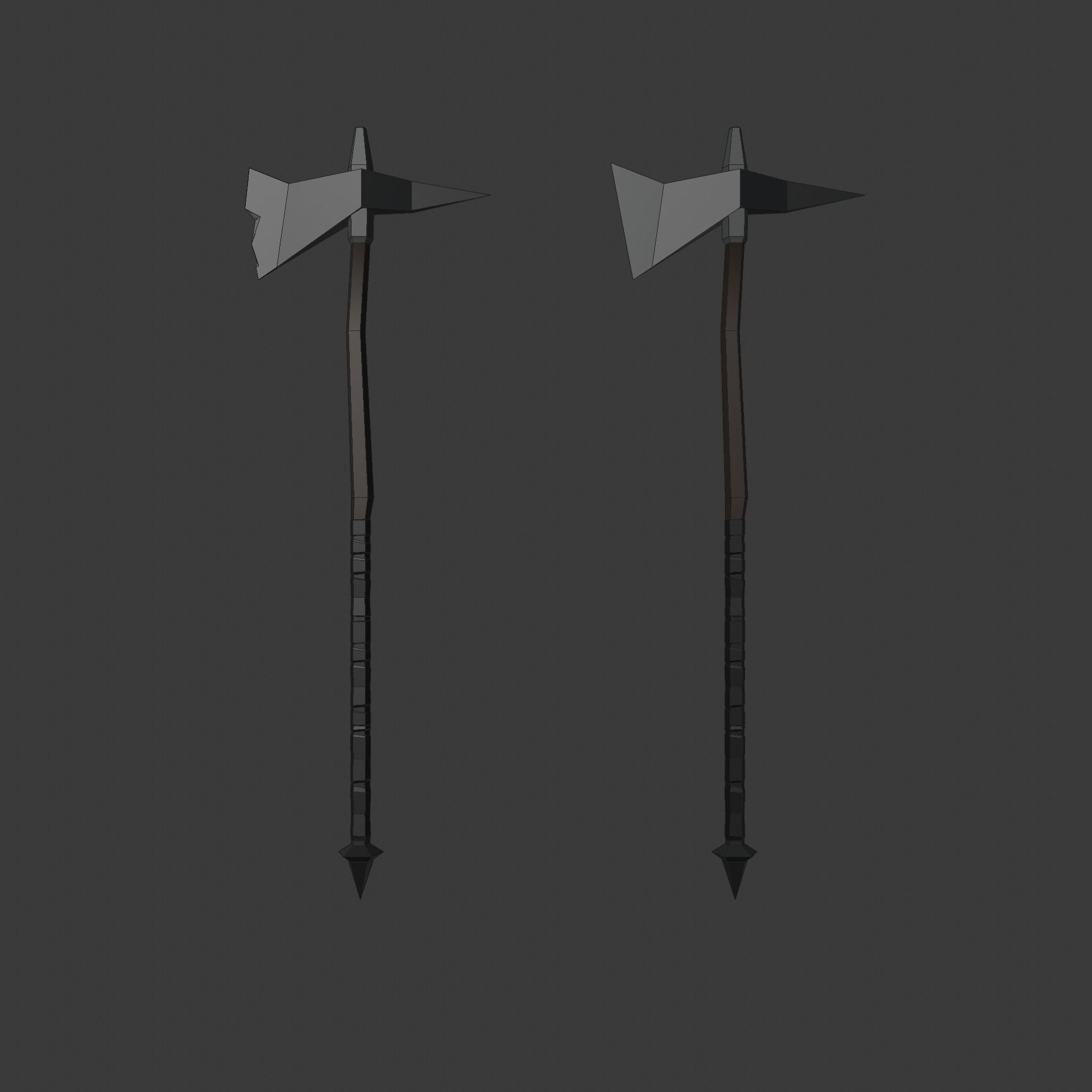 Low poly weapon pack contains stylized models for casual games Low-poly 3D model_29
