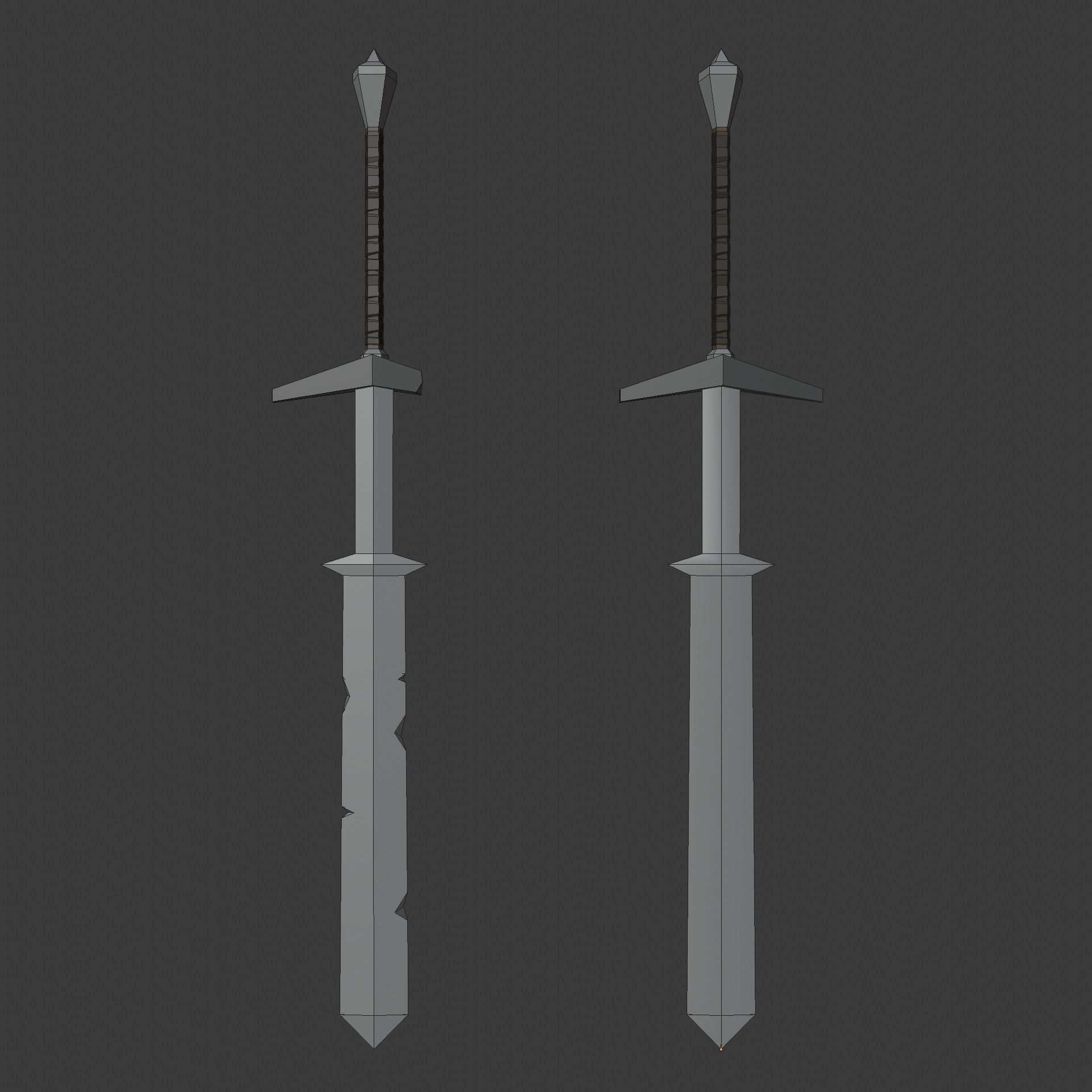 Low poly weapon pack contains stylized models for casual games Low-poly 3D model_40
