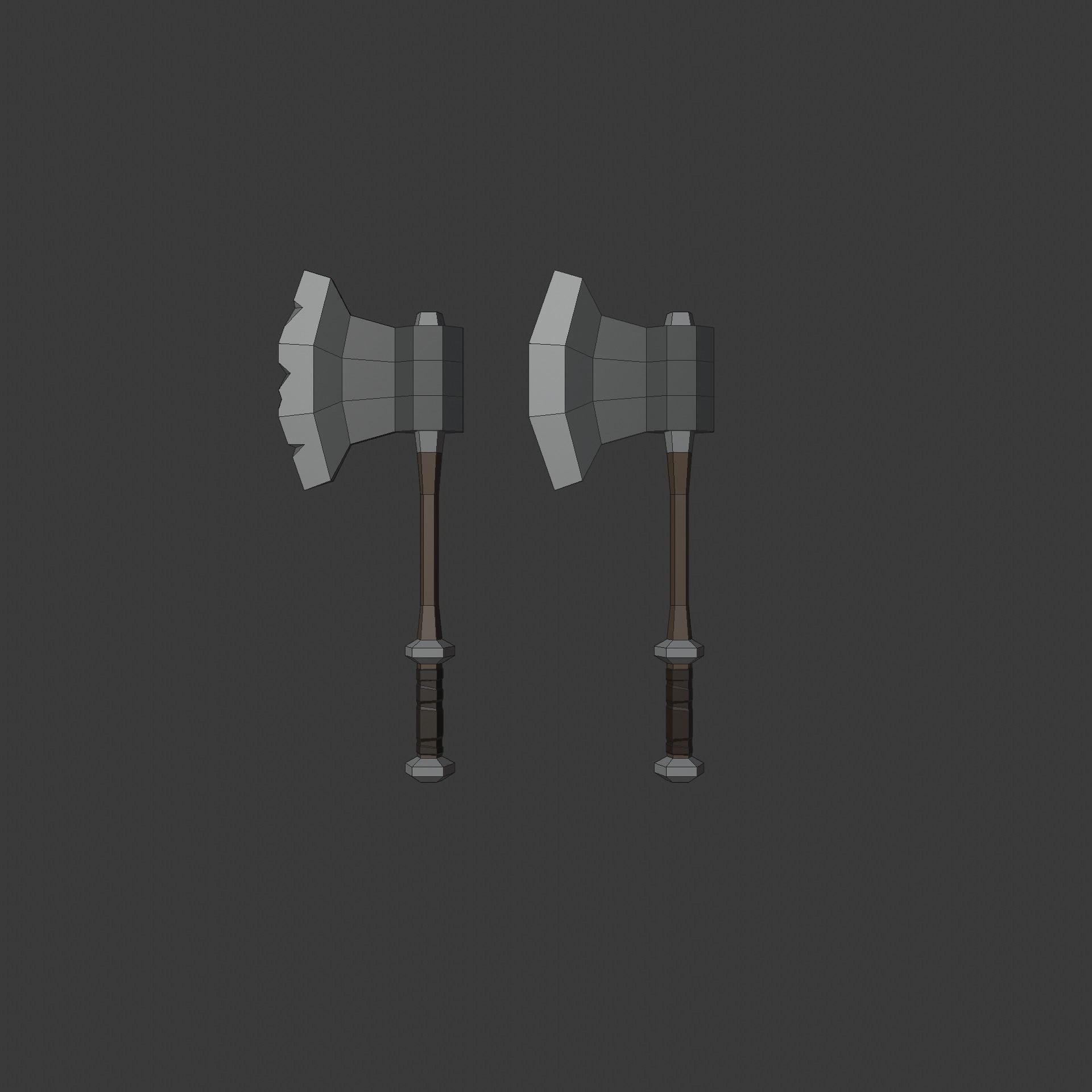 Low poly weapon pack contains stylized models for casual games Low-poly 3D model_20