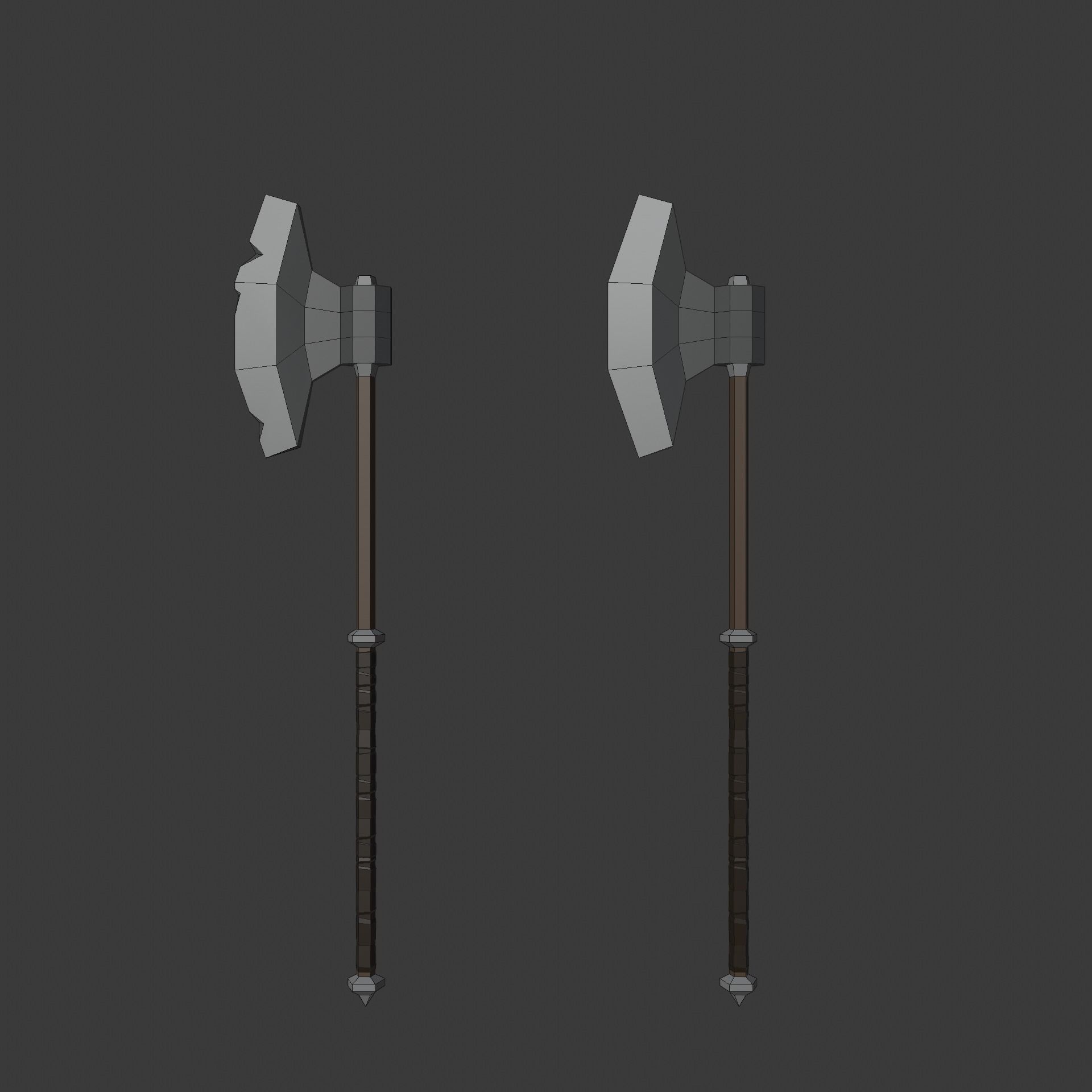 Low poly weapon pack contains stylized models for casual games Low-poly 3D model_22