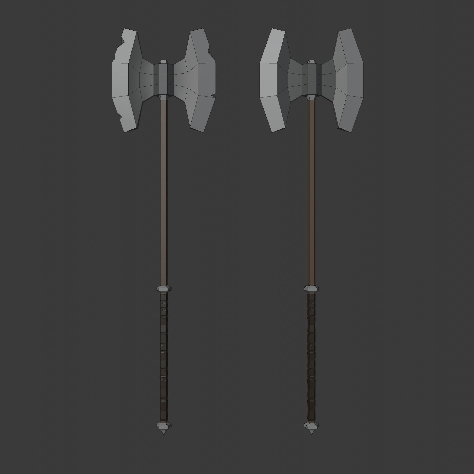 Low poly weapon pack contains stylized models for casual games Low-poly 3D model_23