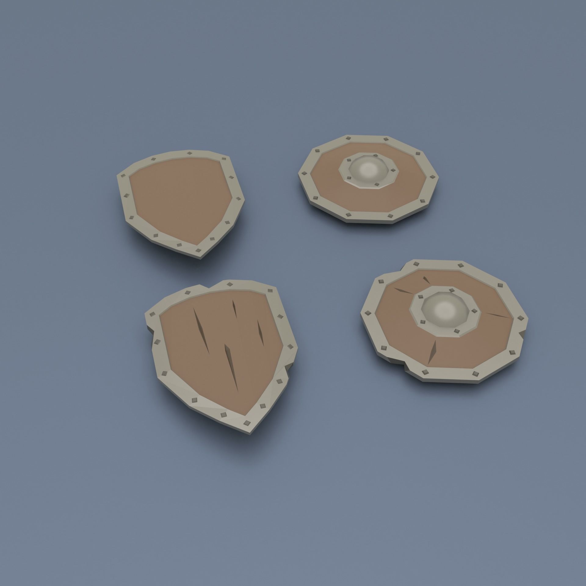 Low poly weapon pack contains stylized models for casual games Low-poly 3D model_18