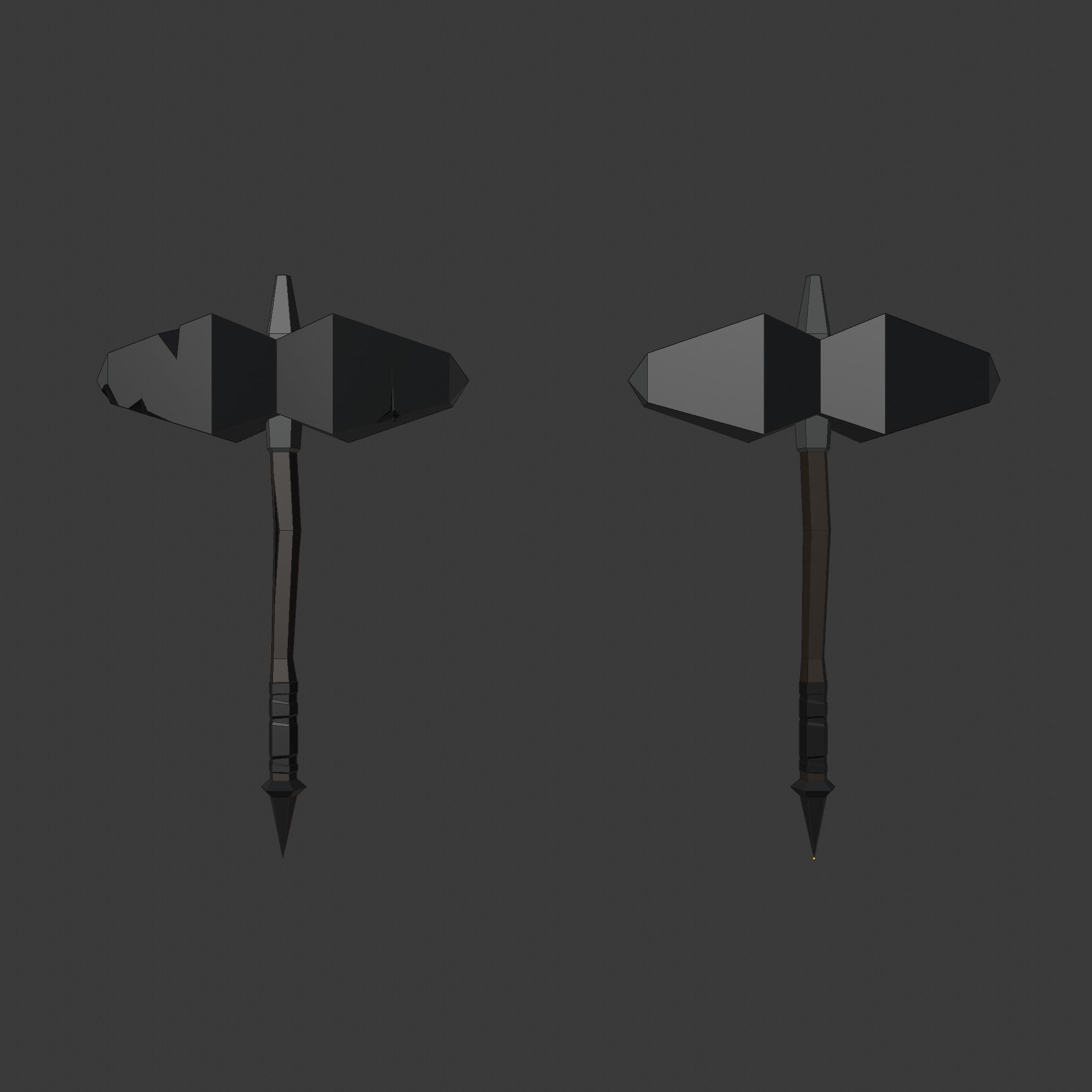 Low poly weapon pack contains stylized models for casual games Low-poly 3D model_31