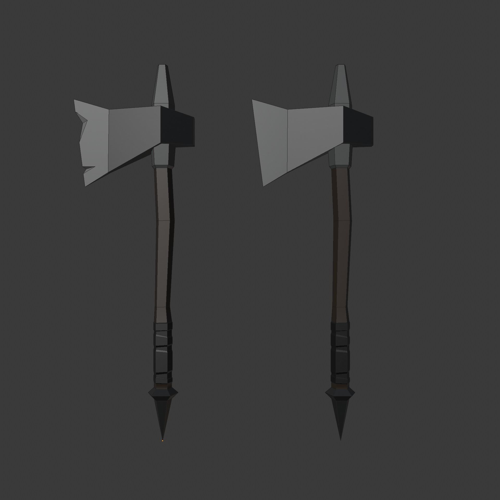 Low poly weapon pack contains stylized models for casual games Low-poly 3D model_28