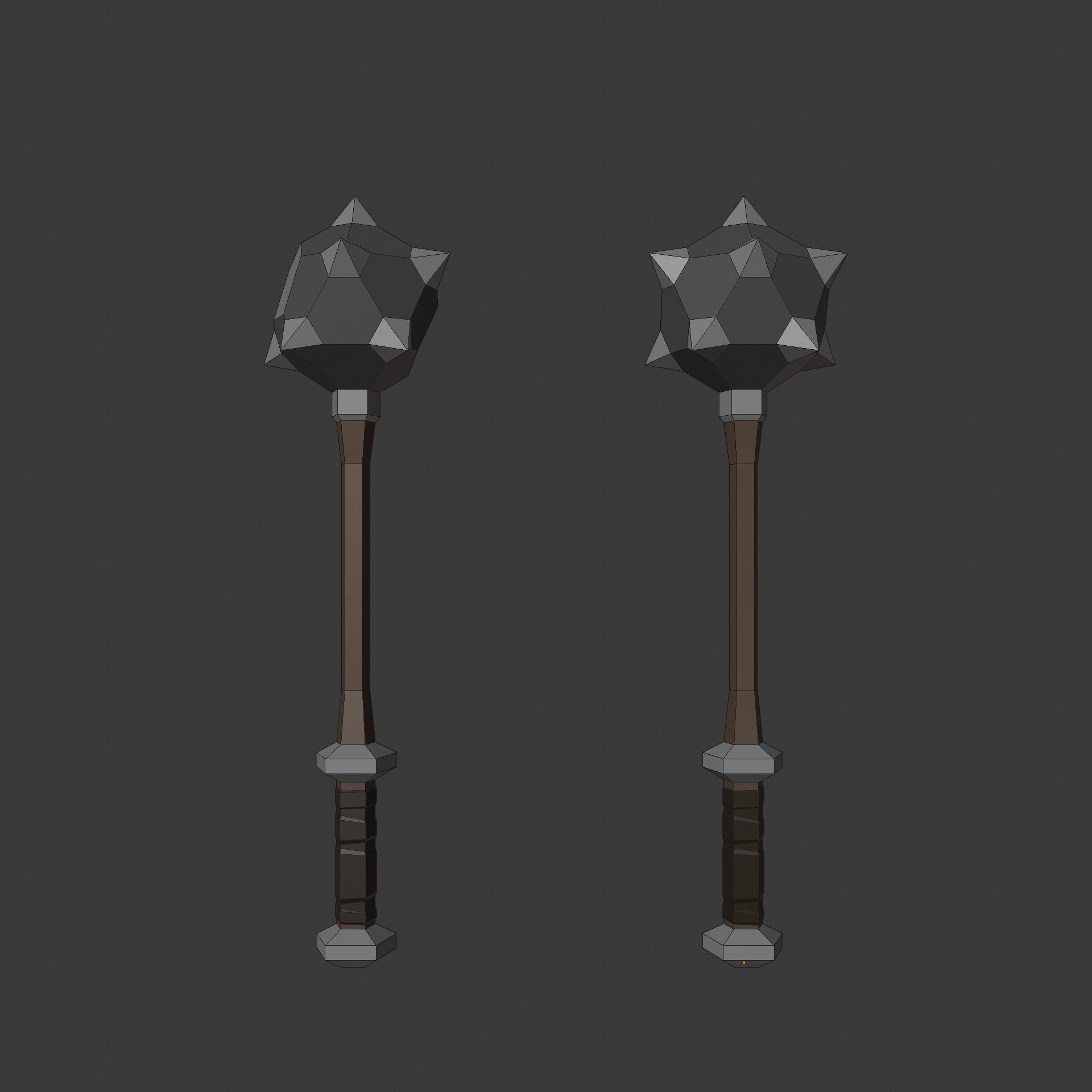 Low poly weapon pack contains stylized models for casual games Low-poly 3D model_26