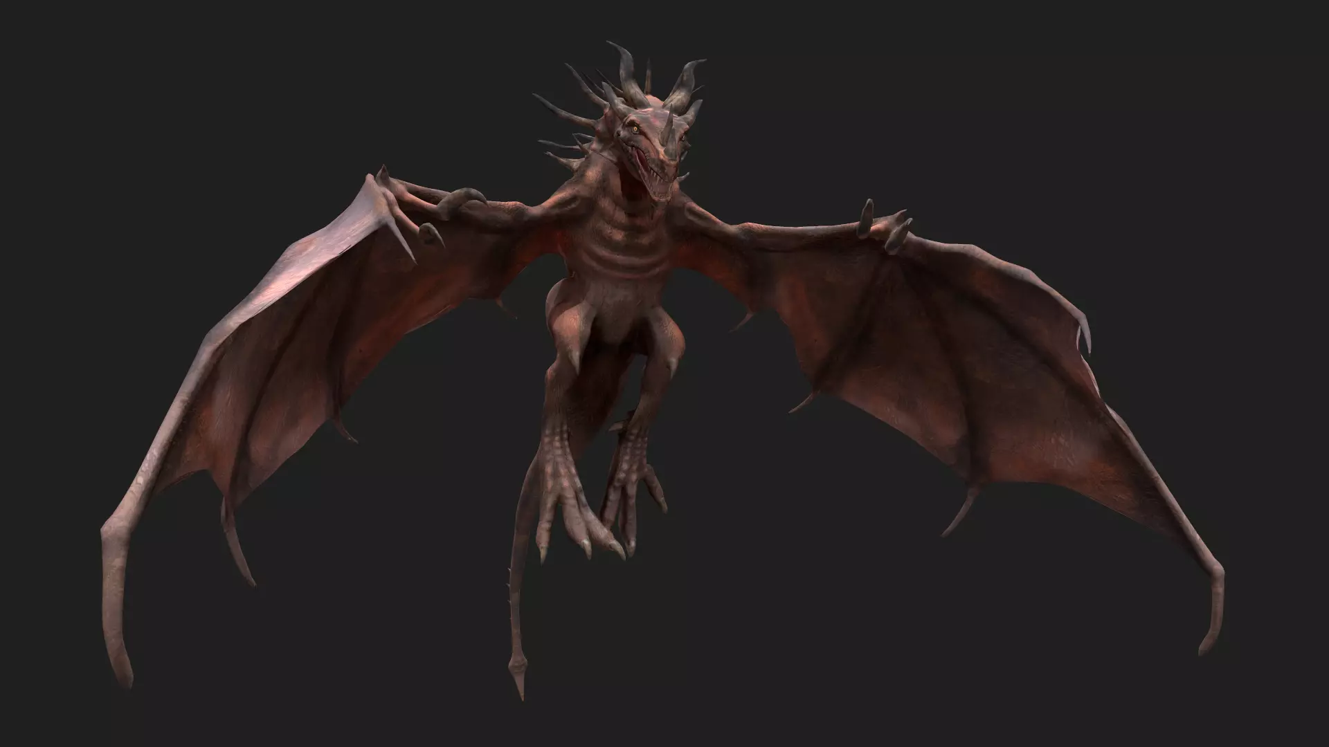 Dragon Low-poly 3D model_0