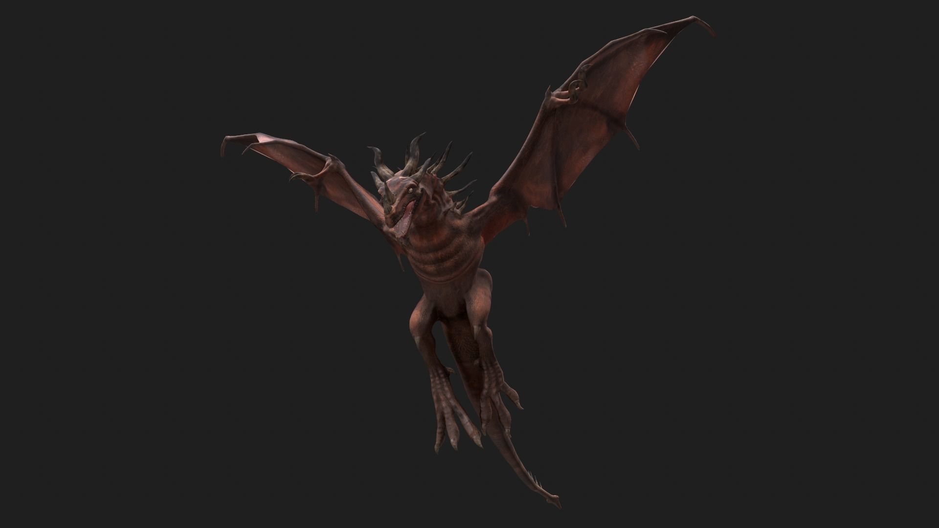 Dragon Low-poly 3D model_7