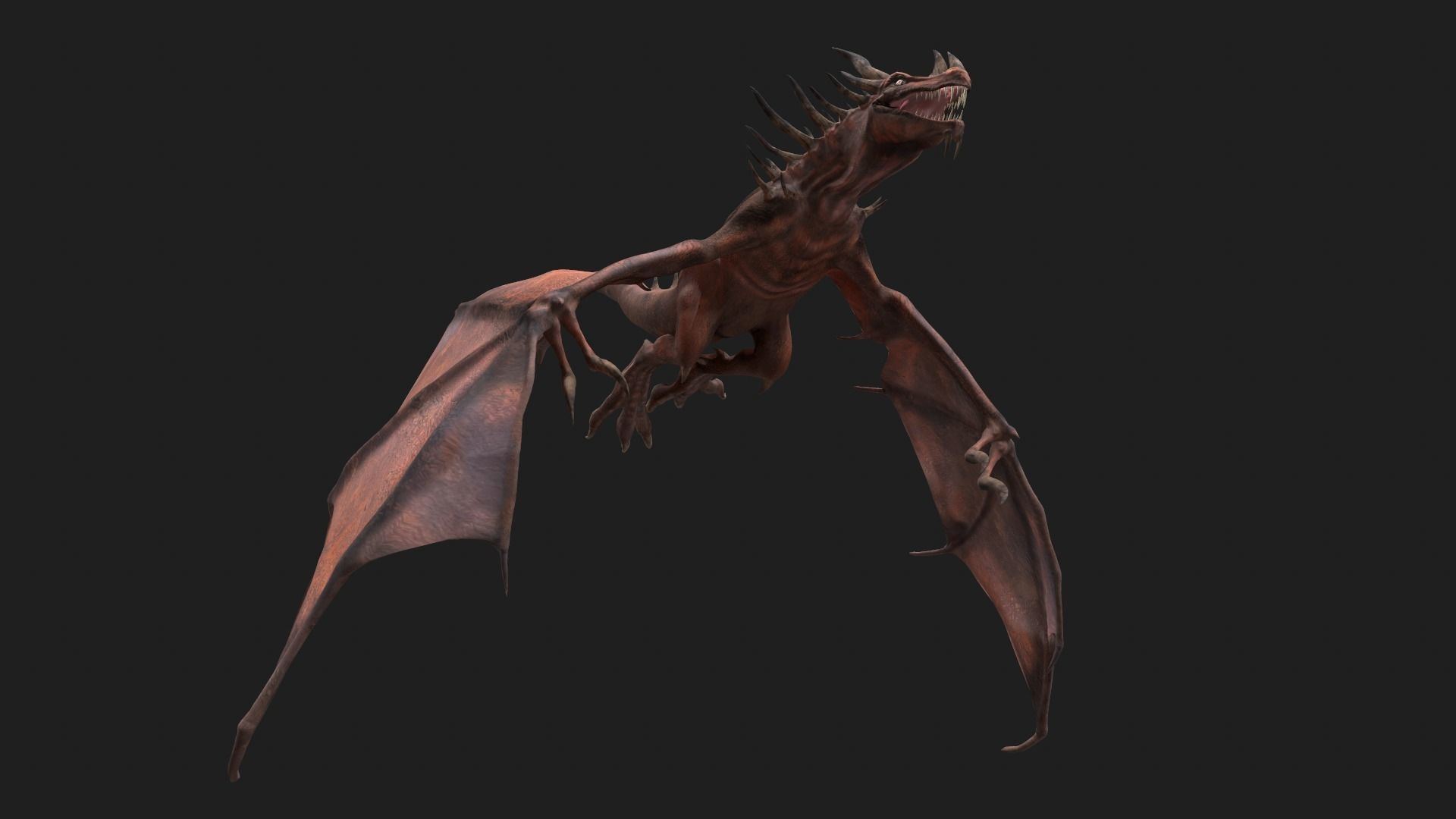 Dragon Low-poly 3D model_5