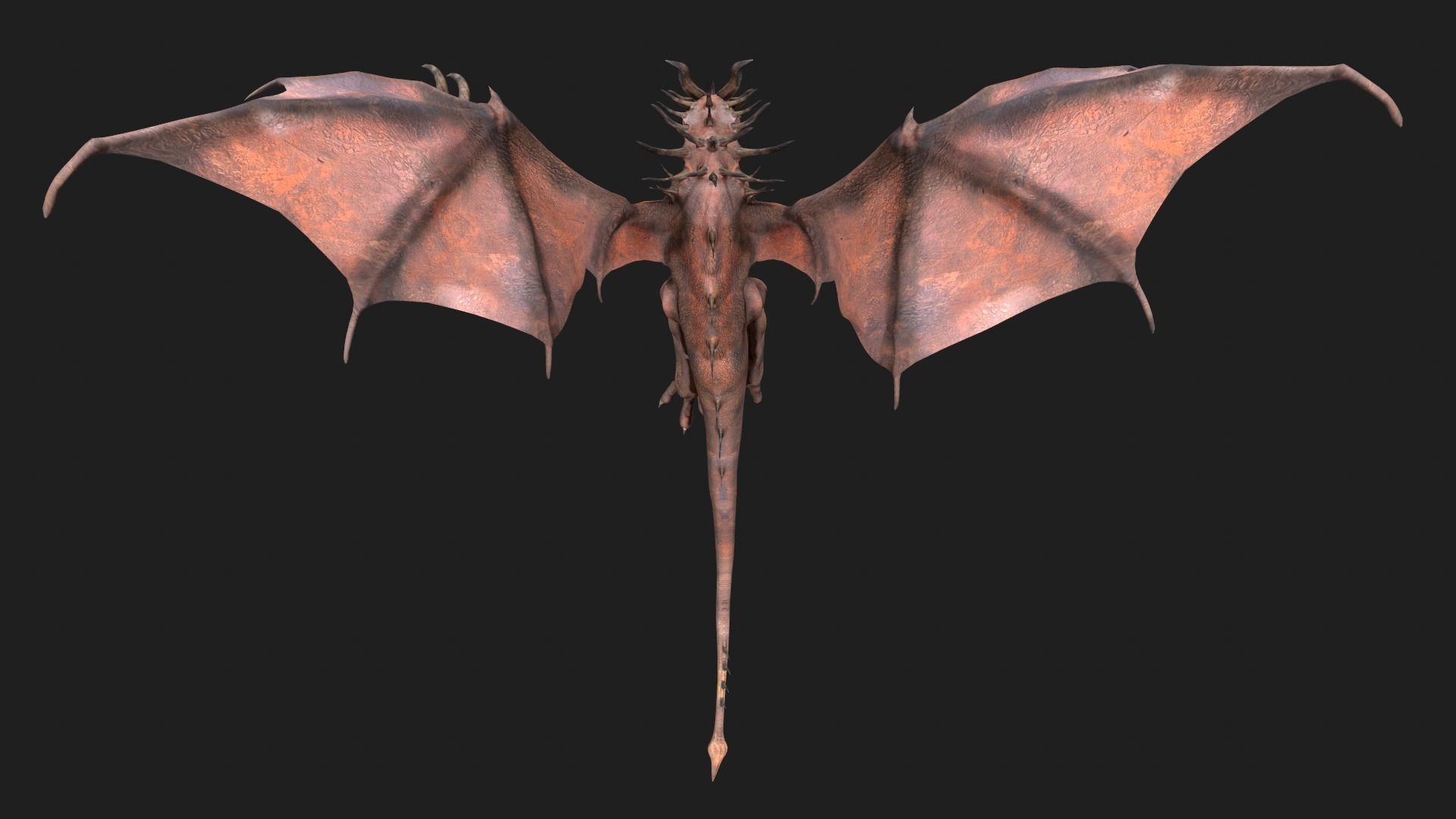 Dragon Low-poly 3D model_8