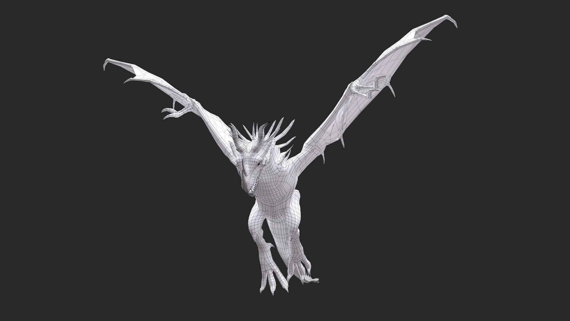 Dragon Low-poly 3D model_12