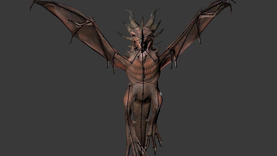 Dragon Low-poly 3D model_11