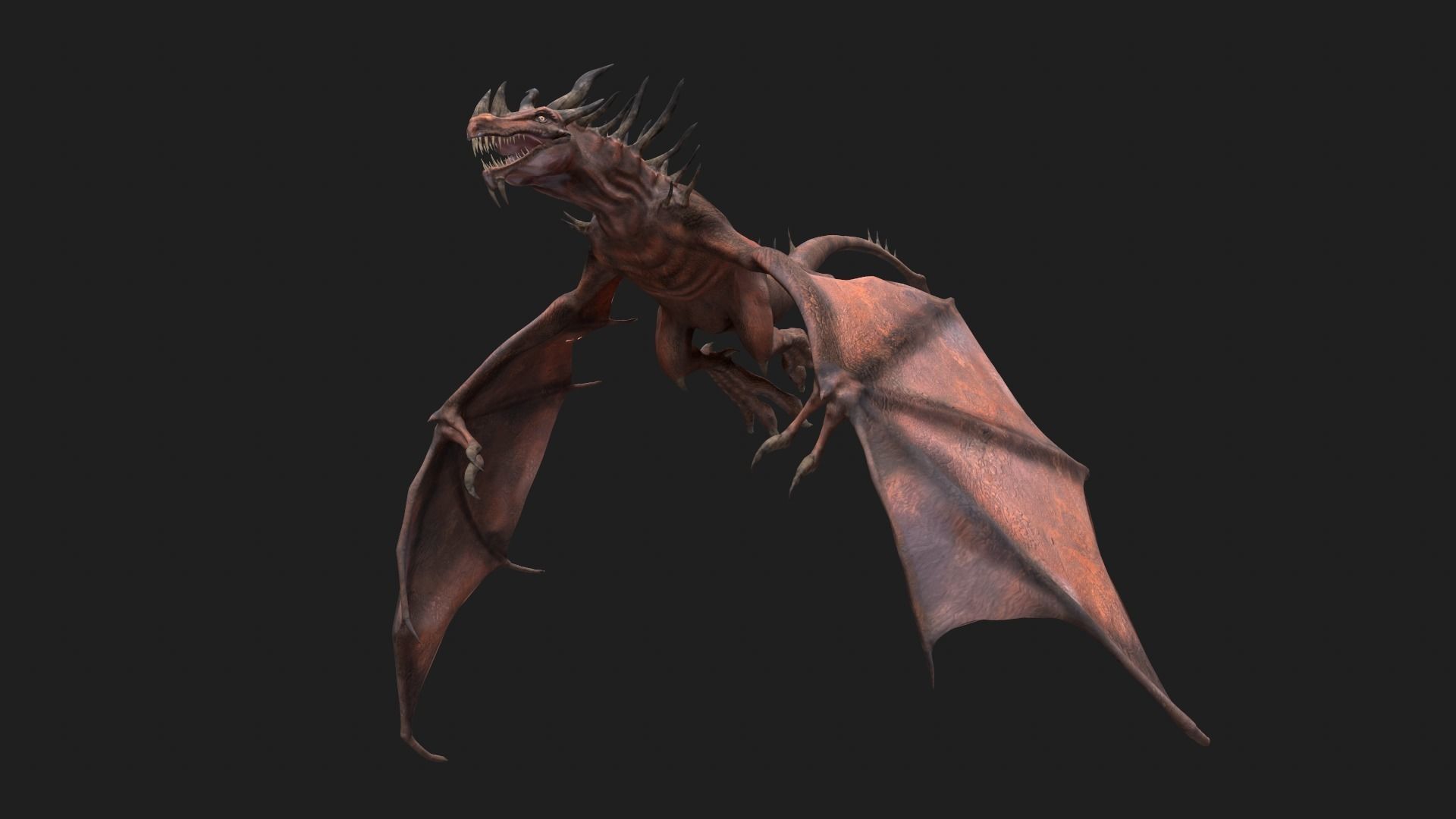 Dragon Low-poly 3D model_2