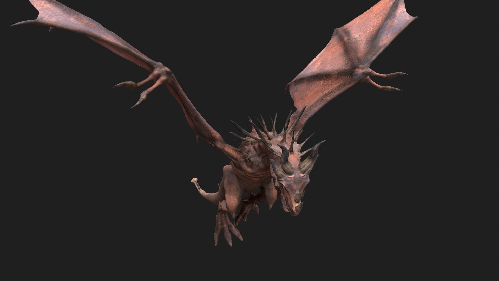 Dragon Low-poly 3D model_9