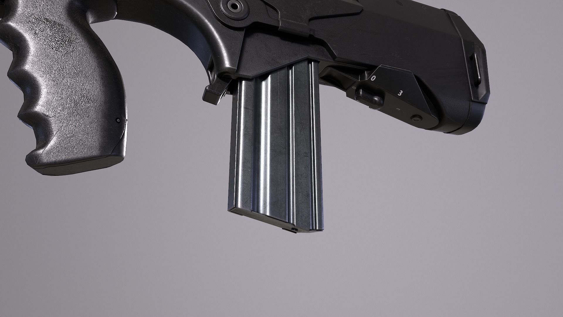 FAMAS F1 Rifle Low-poly 3D model_18