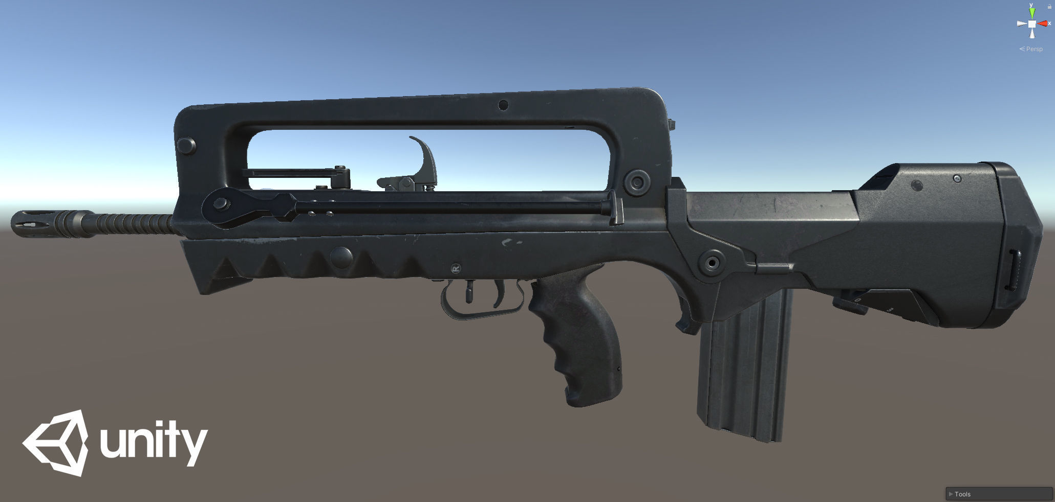 FAMAS F1 Rifle Low-poly 3D model_31