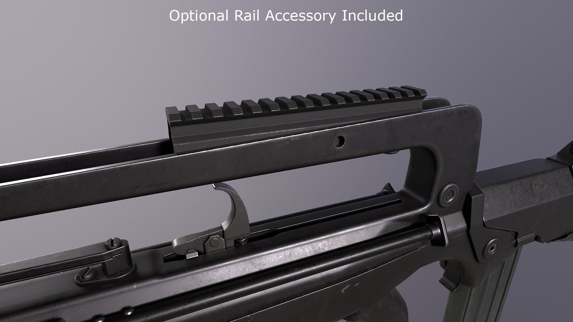 FAMAS F1 Rifle Low-poly 3D model_25