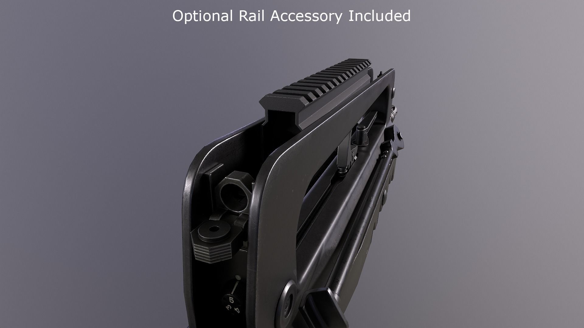 FAMAS F1 Rifle Low-poly 3D model_24