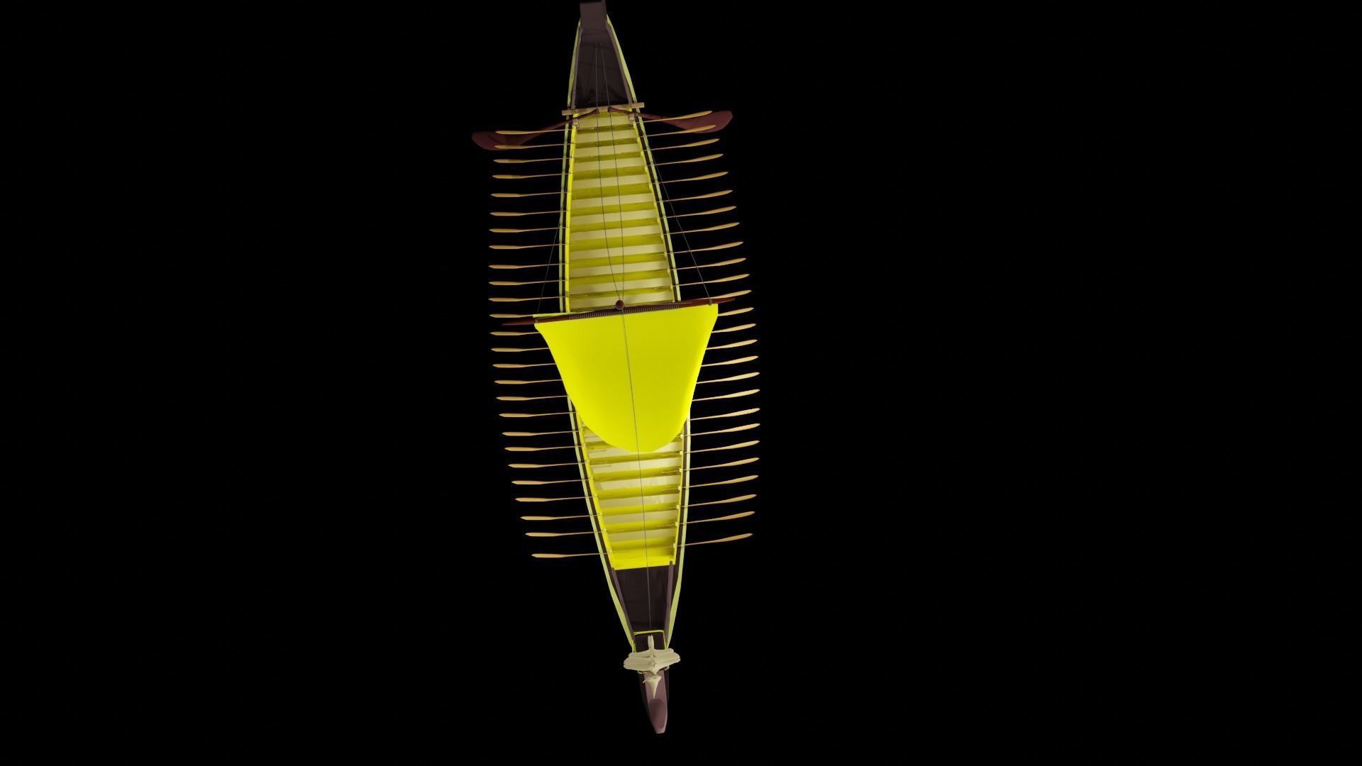 Sailing Vessel Low-poly 3D model Low-poly 3D model_4