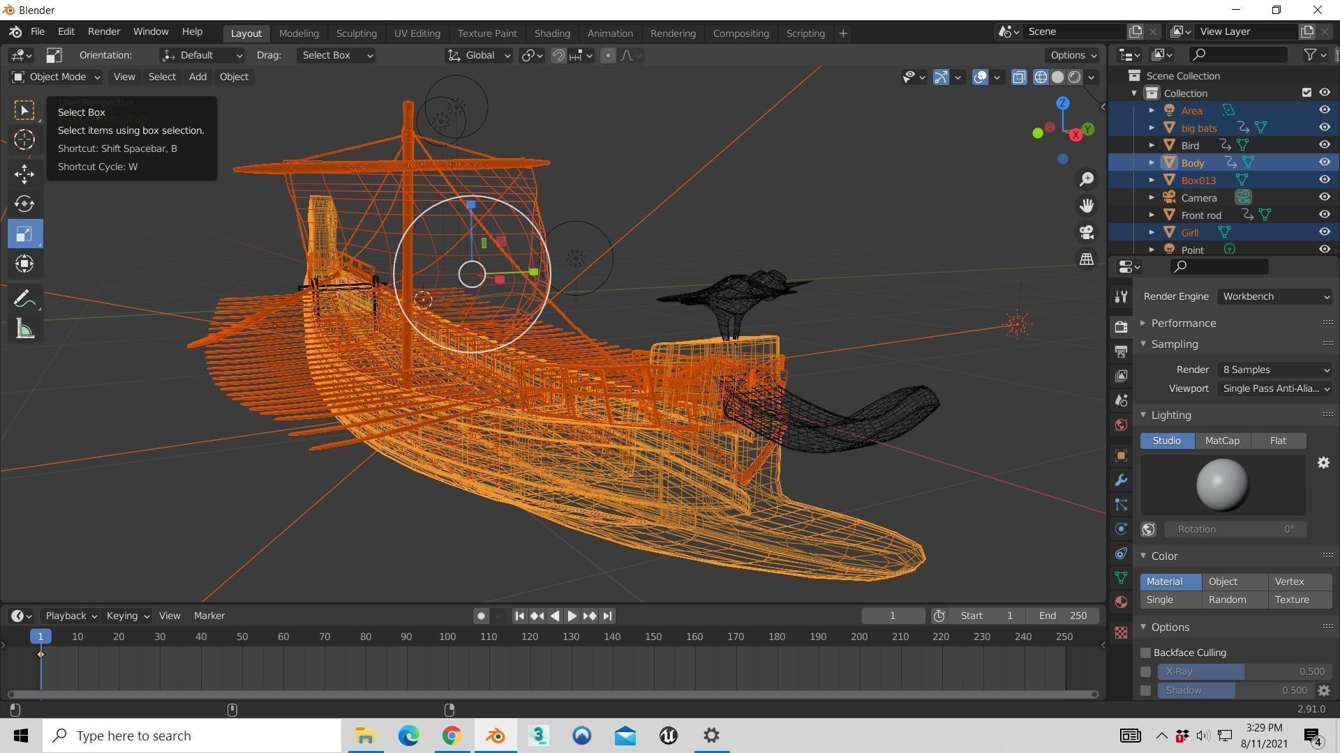 Sailing Vessel Low-poly 3D model Low-poly 3D model_6