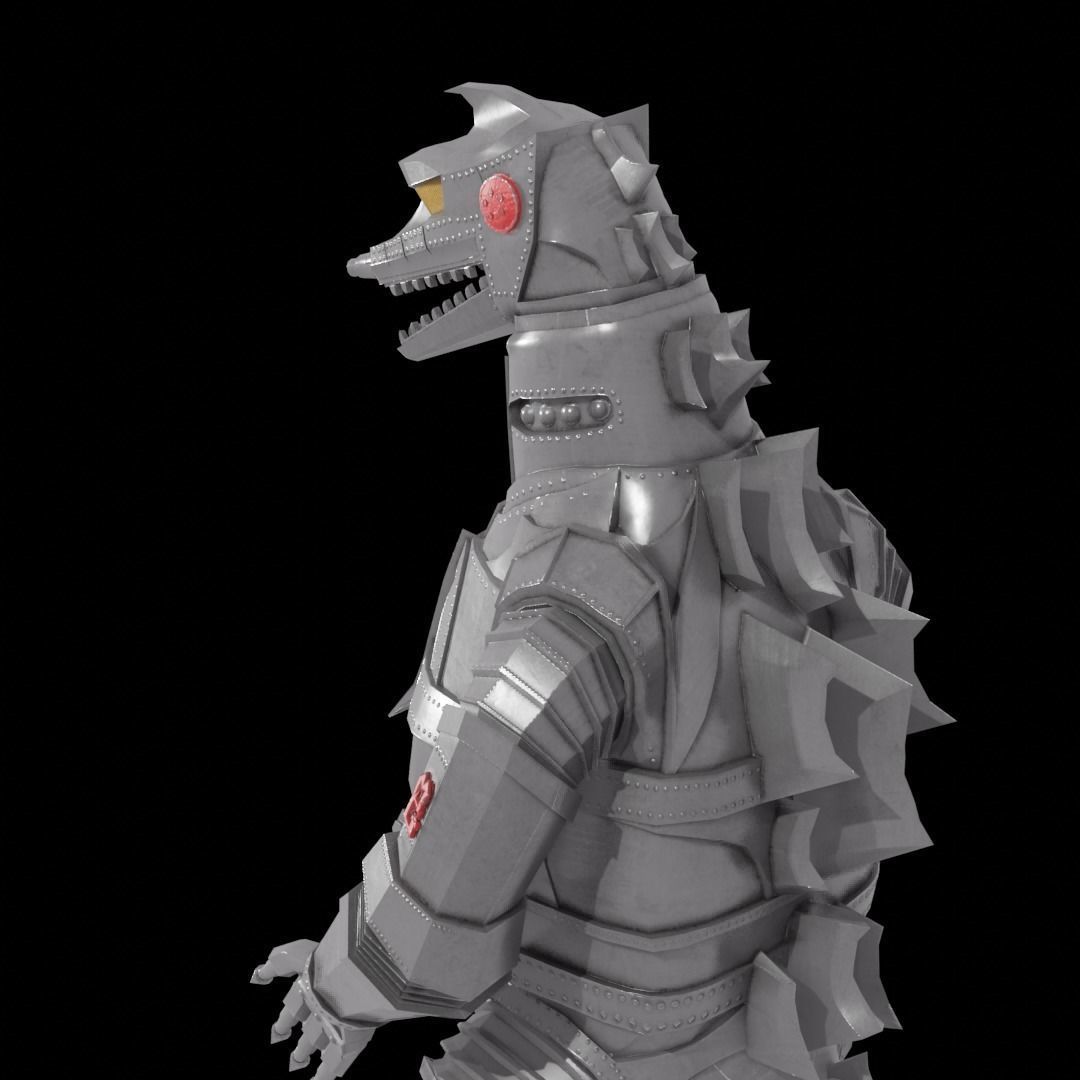 Mechagodzilla Classic Toho Low-poly 3D model_8