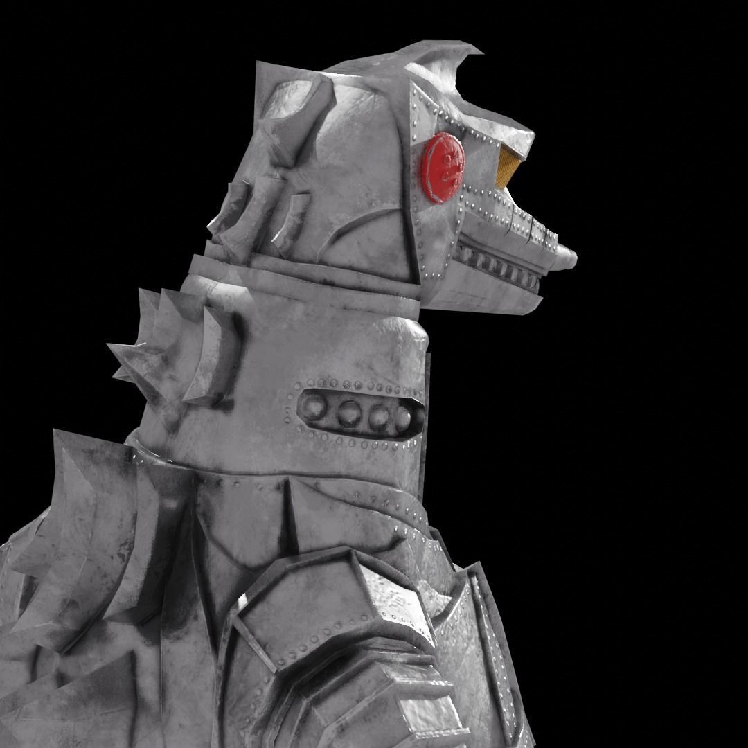 Mechagodzilla Classic Toho Low-poly 3D model_13